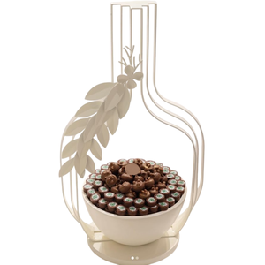 Último diseño redondo de metal decorativo para postres platos para servir dulces de chocolate para bodas y ocasiones especiales - Product Image 4