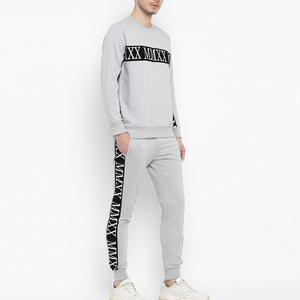 ชุดวอร์มเล่นกีฬาสำหรับผู้ชายชุดวอร์ม2ชิ้นเสื้อแจ็คเก็ตไซส์ใหญ่สำหรับใส่ไปยิมฟิตเนส - Product Image 2