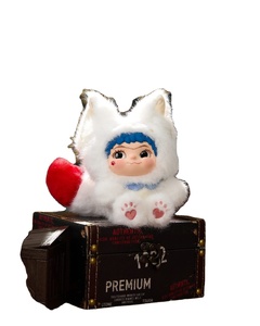 Wakuku Emotioneel Ontwerp Pluche Poppenblinde Doos Aw Fuzzy Serie Blij Triest Anime Gezicht Voor Emotie Leren - Product Image 1