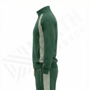 Ensemble de survêtement en molleton de coton surdimensionné pour hommes avec logo personnalisé, deux pièces, jogging, ensemble d'entraînement d'hiver, tenue de sport, course à pied - Product Image 3