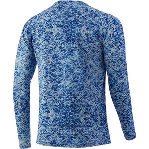 Camisas de pesca transpirables con protección UV de secado rápido, ligeras, Unisex, venta al por mayor, personalizadas, Upf50, camisas de manga larga en blanco, 100% poliéster - Product Image 2