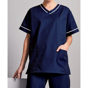 Cómodo Spandex Poliéster Hospital Scrub Sets Uniformes Higos Scrubs Sets Venta al por mayor Médico Hombres Mujeres Enfermería Scrub Sets - Product Image 4