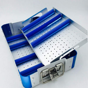 Caja de bandeja de esterilización hueca de acero inoxidable de calidad superior | Caja de almacenamiento de instrumentos quirúrgicos de acero inoxidable - Product Image 6