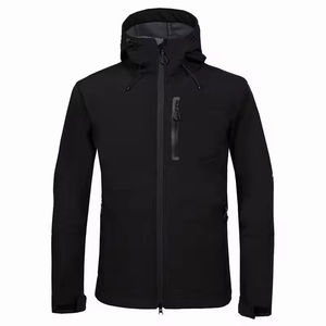 Wholesale Custom 100% Polyester Soft Shell <b>Jacket</b> for <b>Men</b> Lightweight Easy Wear for Winter Outdoor Softshell <b>Canvas</b> OEM - Product Image 1