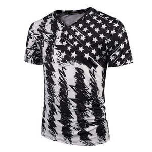 Camiseta de Jersey 100% Poliéster para Hombre, Cuello en V, Peso de Tela 180g, Sin Mangas, Talla Grande, con Estampado, Wegsy Sports Hk-015 - Product Image 3