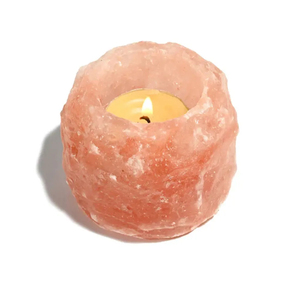 ที่ใส่เทียนแกะสลักเกลือหิมาลายันแฮนด์เมดสีชมพู/ส้ม/แดงของตกแต่งบ้านจากธรรมชาติงานตามสั่ง - Product Image 2