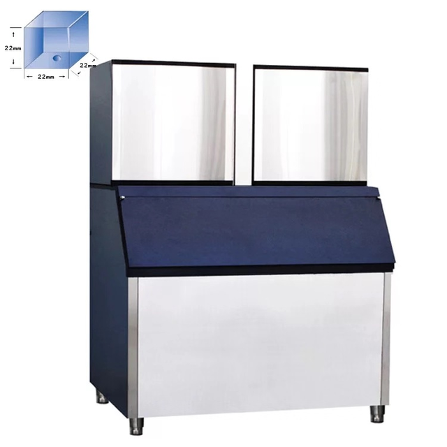 Commercial Ice Maker Machine 2000Lbs/24H, Stainless Steel Ice Maker for Bar/Cafe/Restaurant/Business