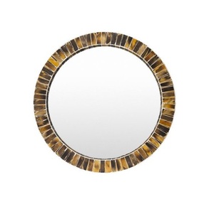 Estilo de vida de lujo Espejo redondo Declaración de pared Acento para interiores de moda al mejor precio - Product Image 1