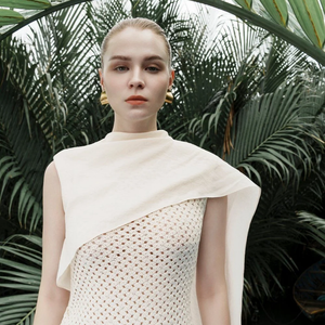 Gran oferta, vestido elegante para mujer, VESTIDO LARGO ALIYAH, vestido largo, tela de celosía rústica, ropa al por mayor para mujer hecha en Vietnam - Product Image 2