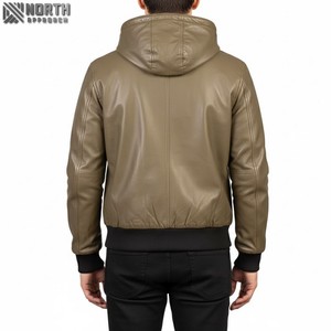 Oem Wholesale 2025 Made In Pakistan New Fashion Men Leather Biker <b>Jacket</b> Motorcycle <b>Jacket</b> For Men <b>Racer</b> Bomber <b>Jacket</b> Custom - Product Image 2