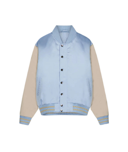 Blouson aviateur en satin personnalisé avec logo personnalisé nouvelle mode veste en satin respirant brodé pour hommes - Product Image 2
