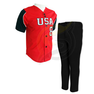 Customizable Adult Baseball Jersey Breathable Button <b>Down</b> Shirt with Sublimation for Custom Designs - Product Image 5