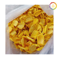 Populaire gedroogde jackfruitchips voor de internationale markt, zoete smaak, goede textuur, voordelige prijzen