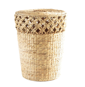 Customize Size <b>Large</b> <b>Wicker</b> <b>Basket</b> With Lid Seagrass Water Hyacinth Jute <b>Basket</b> Under Bed <b>Storage</b> Bins Home Categories - Product Image 1