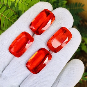 Ruby Cut Natural Ruby Doublet <b>Cushion</b> Shape Cut Stone Loose Gemstone Calibrated Size for Making Jewelry Unique Gemstone - Product Image 2