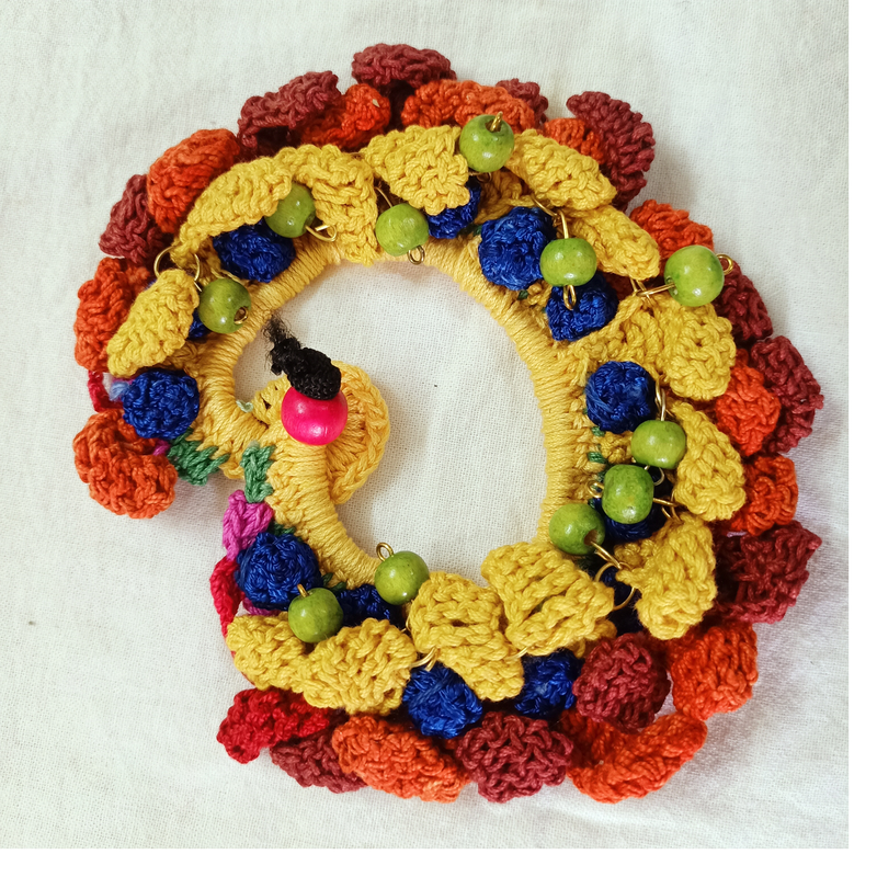 Custom Handmade Crochet Bracelets with Beads