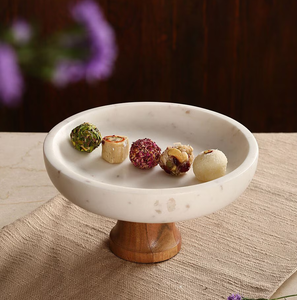 Soporte de mármol para cupcakes, forma redonda, Base de latón, herramientas para pasteles, excelente soporte de mármol para pasteles, precio al por mayor - Product Image 4