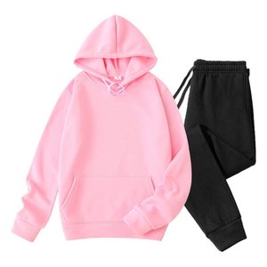 <b>Mens</b> Sweatsuits 2 Piece Set Tracksuit Casual <b>Long</b> <b>Sleeve</b> Hoodies Pullover <b>Tops</b> and Sweatpants Fall Winter Outfits Unisex Fleece - Product Image 1