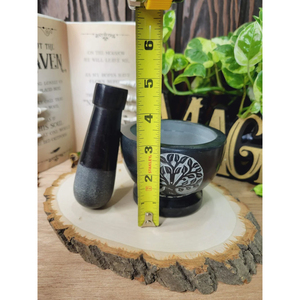 New Arrival Natural Black Stone Marble Mortar <b>and</b> Pestle <b>Set</b> Premium Quality <b>Herb</b> <b>and</b> <b>Spice</b> Grinder Ideal for Kitchen Use - Product Image 6