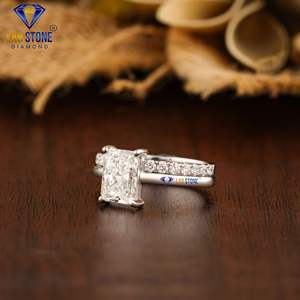 1.70 TDW สดใสและกลมแหวนทองเพชรสีขาวโดย labstone Diamond แหวนสัญญาสี EF-VS - Product Image 2