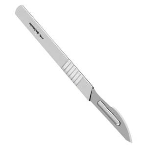 Lames de scalpel chirurgical en acier inoxydable avec manche, outil de coupe DIY, réparation, chirurgie animale, laboratoire, réutilisable - Product Image 4