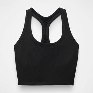 Personnalisé haute qualité femmes Gym Fitness débardeurs 100% coton respirant Yoga hauts d'entraînement avec strass techniques OEM - Product Image 6