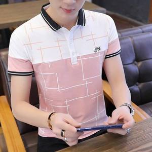เสื้อโปโลผู้ชายย้อมสีเรียบๆจากเวียดนามแห้งเร็วอย่างยั่งยืนระบายอากาศได้แขนสั้นลำลองพิมพ์ลายดิจิตอล - Product Image 5