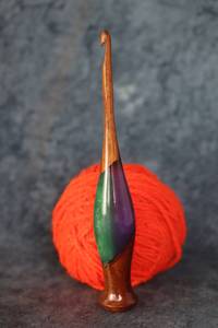 Collection de crochets en bois de qualité supérieure pour l'artisanat du fil Ensemble embelli en résine pour un tricot sans effort - Product Image 6