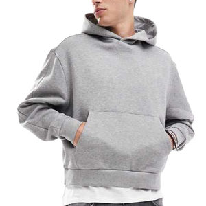 Streetwear bloc de couleur sweat à capuche coupe et couture Patchwork Hip Hop sweat à capuche homme bicolore surdimensionné sweats à capuche lourds basiques - Product Image 3