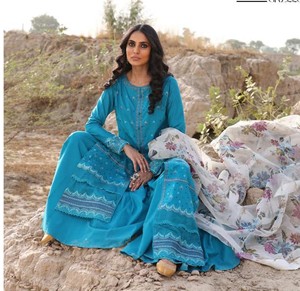 ชุดเดรสราตรีสไตล์ปากีสถาน,ชุดเดรสแขนยาว3ชิ้นสไตล์ Salwar Kameez - Product Image 5