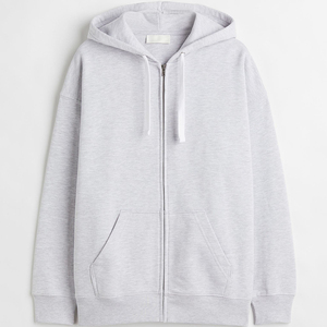 Haute qualité 100% coton unisexe thermique blanc hiver à capuche brodé bouffée impression sweat à capuche zippé pour hommes - Product Image 1