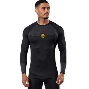 Camiseta de Compresión de Manga Larga para Hombre, Estilo Cargo, Resistente, para Entrenamiento de MMA, Gimnasio y Fitness - Product Image 1