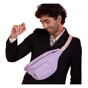 Riñonera Unisex de Lona de Alta Calidad con Diseño Floral Personalizado, Cierre de Cremallera, Plegable y Portátil para Exteriores - Product Image 1