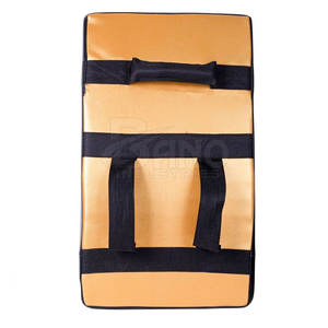 Custom Made <b>Muay</b> <b>Thai</b> Kick <b>Pads</b> Leather Kick Boxing <b>Pads</b> Training Punching Kick Shields in Stock - Product Image 2