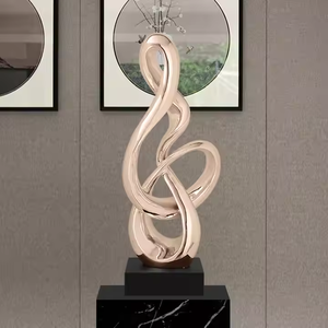 Guangzhou Modern Metal Handicraft Electroplated Abstract Sculpture Indoor Home <b>Decor</b> High Quality Customizable Anniversary - Product Image 2