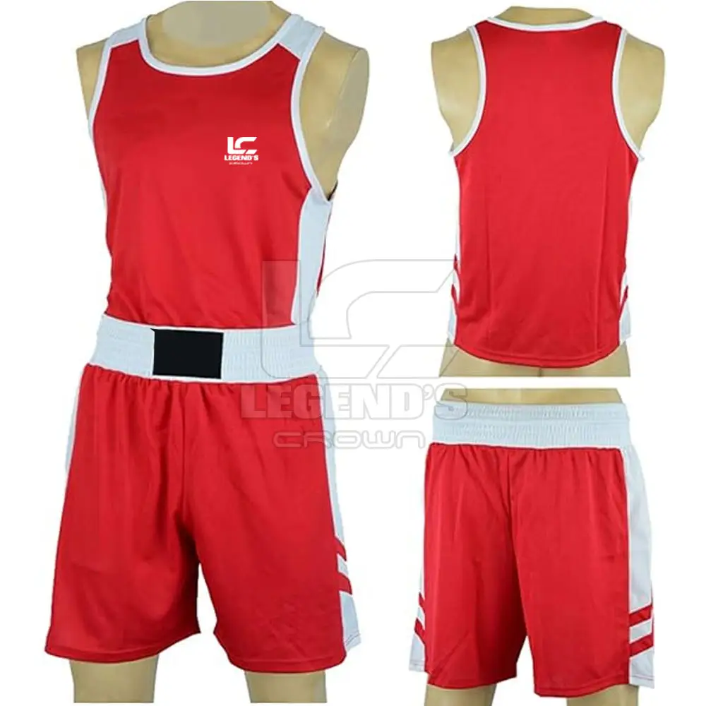 Uniformes de boxeo al por mayor lisos con camisas de entrenamiento uniforme de Kick Boxing personalizado a la moda a la venta 2023