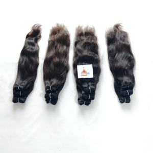 Paquete de Virgen Crudo sin Procesar Procesamiento Vietnamita Ninguna Cutícula Alineada Venta Al por Mayor Trenzado Extensiones de Cabello Humano de Onda Profunda - Product Image 5