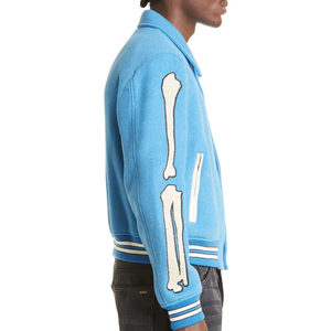 Top Selling New Design Men's <b>Canvas</b> Lettermen Quilted Hooded Winter <b>Jacket</b> 2025 Trendy Breathable Quick Dry High Quality Front - Product Image 3