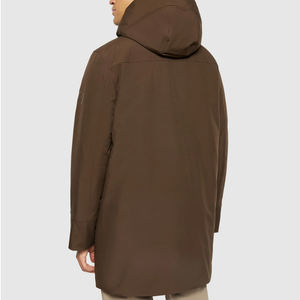 Dernier modèle de veste en coton de couleur unie pour hommes, tenue décontractée pour hommes, fermeture éclair complète, manches longues, coupe-vent, veste en coton pour hommes - Product Image 2