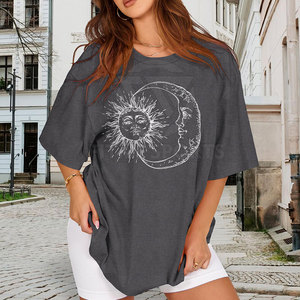 T-shirt grande taille pour femme avec fentes latérales et design décontracté T-shirt coupe décontractée pour femme grande taille avec style tendance - Product Image 6