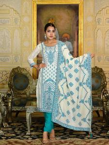 Women's Exquisite Fancy Handwork <b>Kurti</b> with Designer Bottom and Elegant Dupatta Set Premium Ready to Wear Ethnic Ensemble - Product Image 3