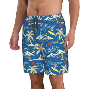 Pantalones cortos de playa con estampado sublimado personalizado de verano, traje de baño de poliéster 100% de secado rápido, pantalones cortos transpirables - Product Image 6