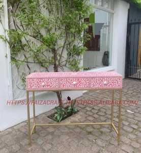 Meubles en incrustation d'os de nacre faits à la main pour chambre à coucher salon pour hôtel appartement usage décoratif - Product Image 2