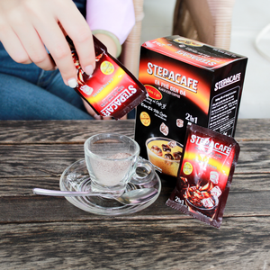 Café Helado Negro instantáneo Steppacafe de alta calidad de Vietnam 2 en 1 caja de sabor neutro embalaje OEM/ODM fabricante - Product Image 4