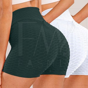 Pantalones cortos de gimnasio muy elásticos y cómodos con glúteos ajustados con pantalones cortos de mujer de Pekín personalizados para los más vendidos - Product Image 6