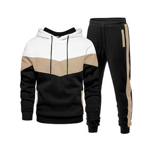 Ensemble de survêtement pour homme de qualité supérieure, sweat-shirt et pantalon de survêtement en 2 pièces, 100% coton, logo personnalisé, ensembles de jogging, survêtements unisexes - Product Image 1
