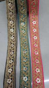 ผ้าลูกไม้ปักเลื่อมและออกแบบได้ตามต้องการเหมาะสำหรับโครงการศิลปะและงานฝีมือและนักออกแบบแฟชั่น - Product Image 2