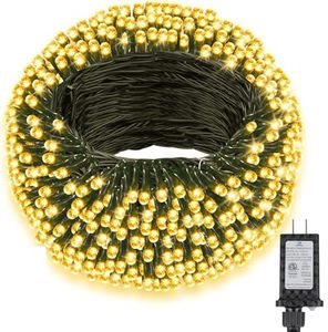 Guirlande lumineuse multicolore basse <span class=keywords><strong>tension</strong></span> 8 modes, fil vert, prise dissimulée, scintillante, 80 m, 800 LED, pour Halloween et Noël, étanche - Product Image 1