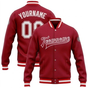 Veste universitaire pour homme, style minimaliste personnalisé, en satin, type bomber, tendance, vente chaude - Product Image 1