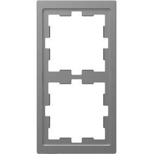 Per interruttori a parete SCHNEIDER ELECTRIC D-Life Merten MTN4020-6536 Cornice di copertura 2 gang in acciaio inossidabile Serie D-Life - Product Image 1